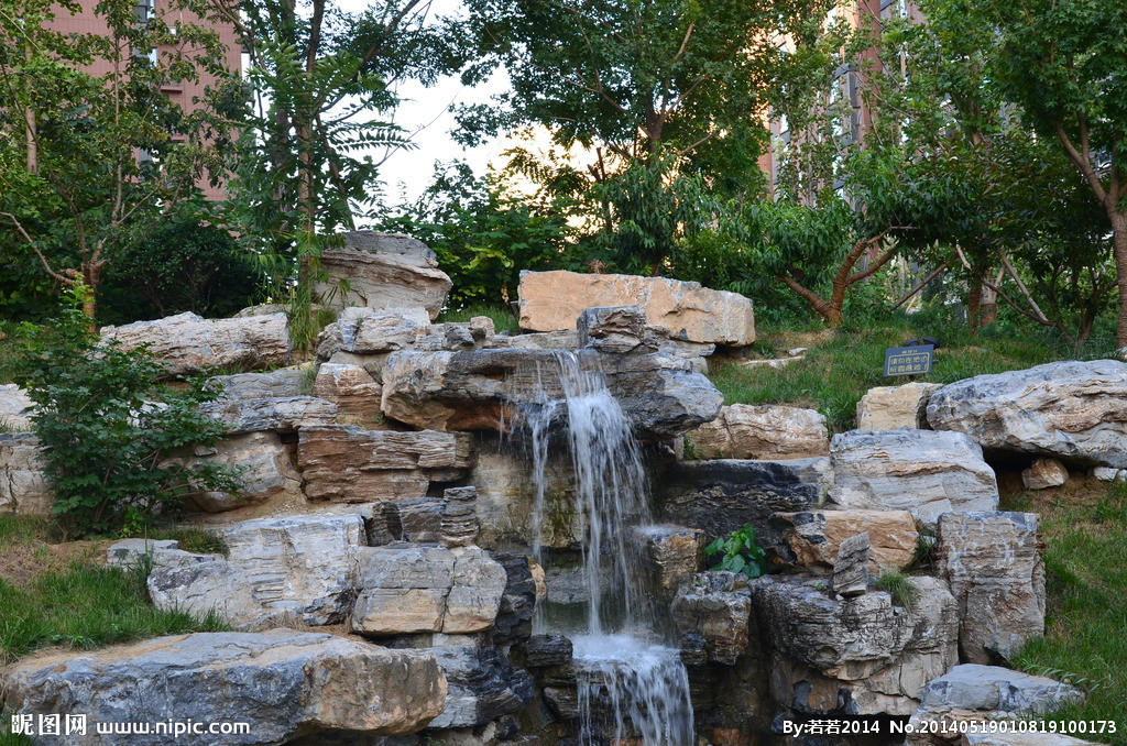 假山塑石-人造瀑布设计